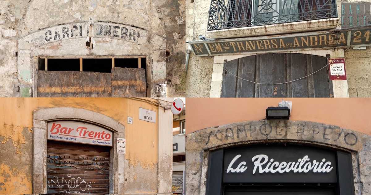 Le silenziose insegne dei negozi scomparsi: simbolo di una Bari che non c'� pi�